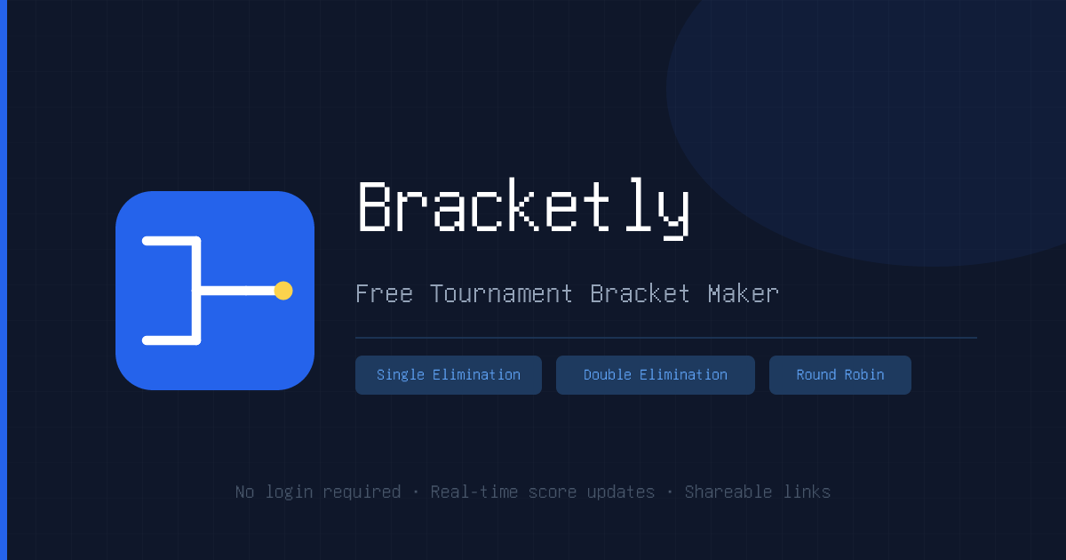 Bracketly - Free Online Tournament Bracket Maker